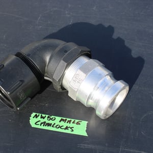 NW50 IBC CAP + 50mm MALE BEND CAM LOCK