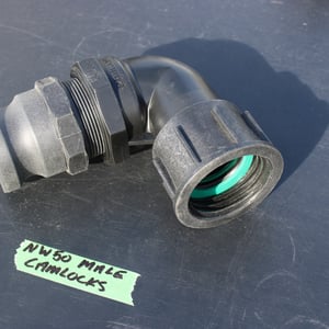 NW50 IBC CAP + 50mm MALE BEND CAM LOCK