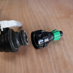 BSP63 IBC ADAPTOR CAP + 25mm HOSE END for CAM LOCK VALVES