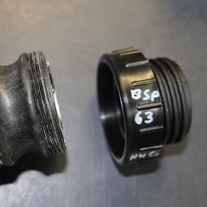BSP 63mm / 2.1/8" TO MALE NW50 (S60X6). IBC ADAPTOR FOR CAMLOCK VALVES