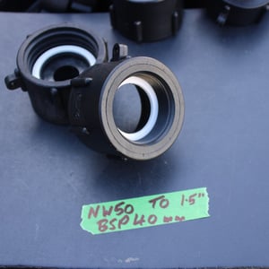 NW50 (S60X6) TO BSP 40mm 1. 3/4" FEMALE  IBC ADAPTOR *NO STOCK*