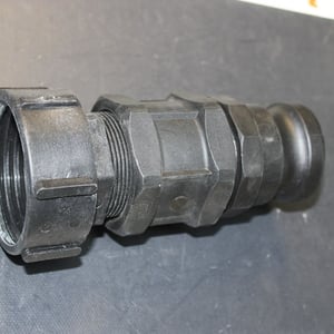 S75 X 6 / NW50 COARSE THREAD IBC CAP WITH 50MM MALE CAM LOCK