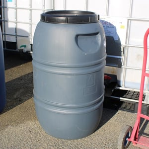 DRUM BARREL FOOD GRADE LIGHT GREY 220 LITRE WITH SCREW LID