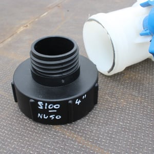 S100 X 8 (4") TO NW50mm MALE IBC ADAPTOR
