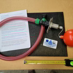 WATER TANK FILTERED FLOATING OUT-TAKE 20MM HOSE.