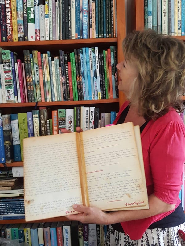 Julie with books