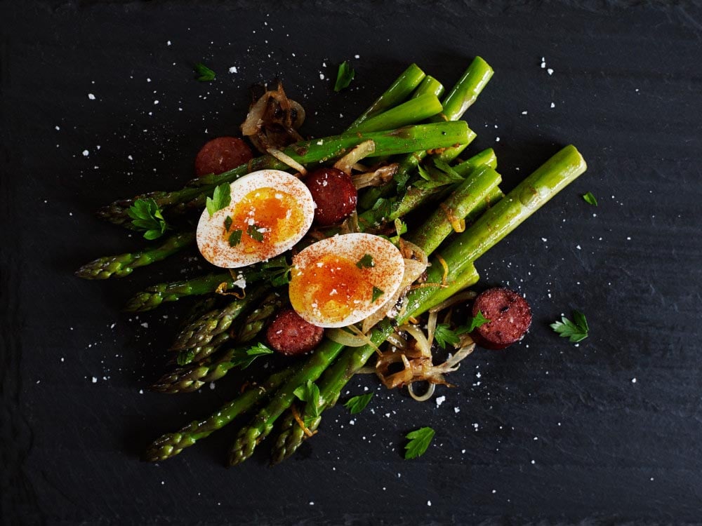 Chorizo & Asparagus