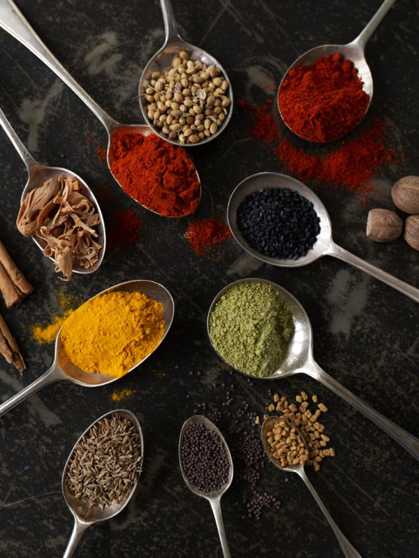 Spices on spoons 1503