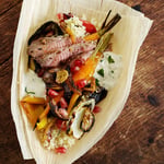 Butterflied leg of lamb with preserved lemon||||Butterflied leg of lamb with preserved lemon|Butterflied leg of lamb with preserved lemon