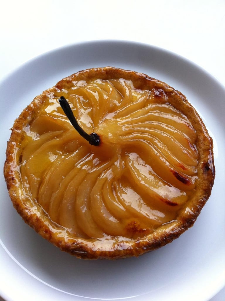 Frangipane pear tartlet