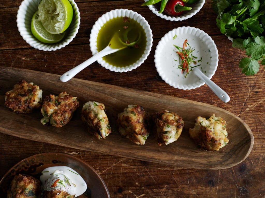 Fish cakes with coconut & lime