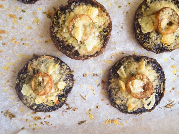 Baked mushrooms