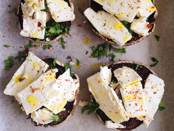 Shrooms w feta