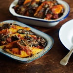 Polenta Pie with Eggplant