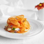 Persimmon & feta salad|Persimmon & feta salad