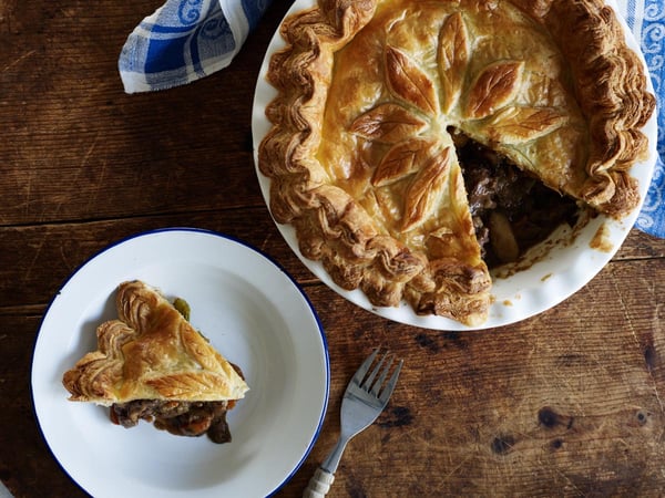 Hearty Beef & Mushroom Pie