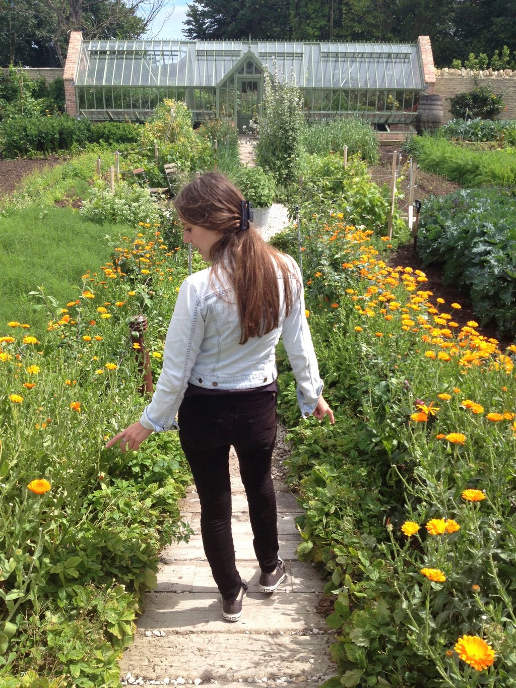 Ilaria in garden