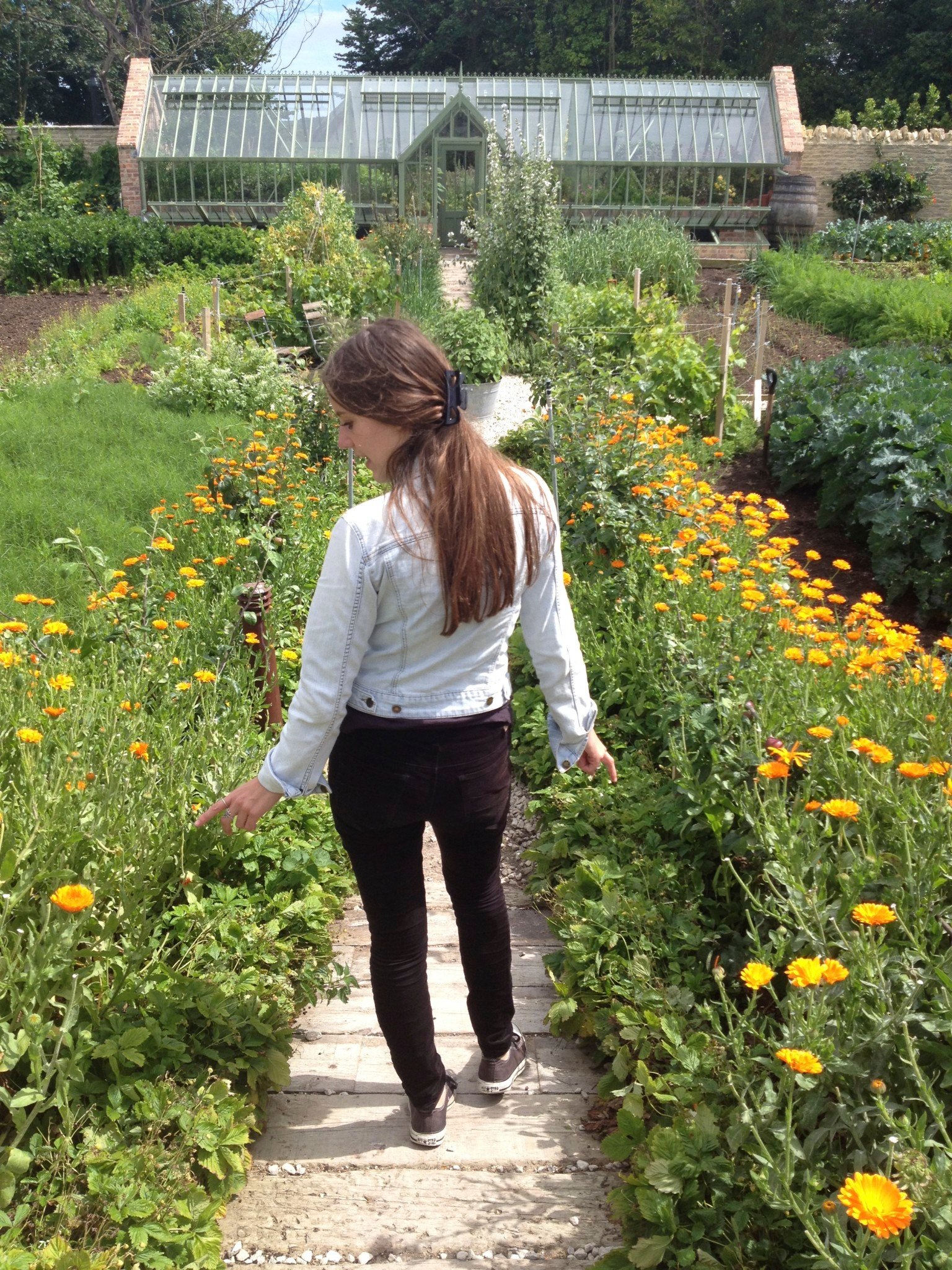 Ilaria in garden