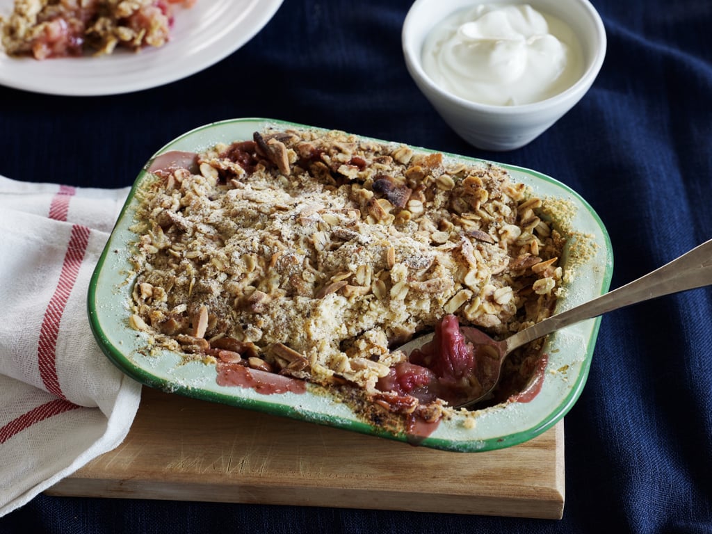 Rhubarb,apple & ginger crumble