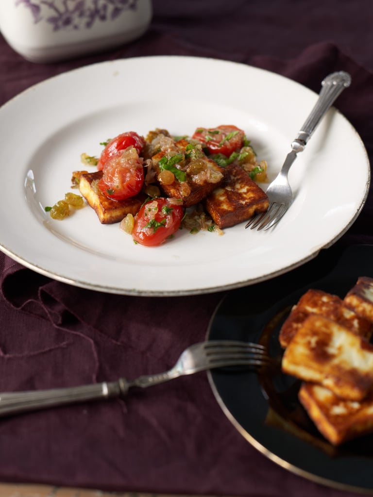Paneer with golden raisins