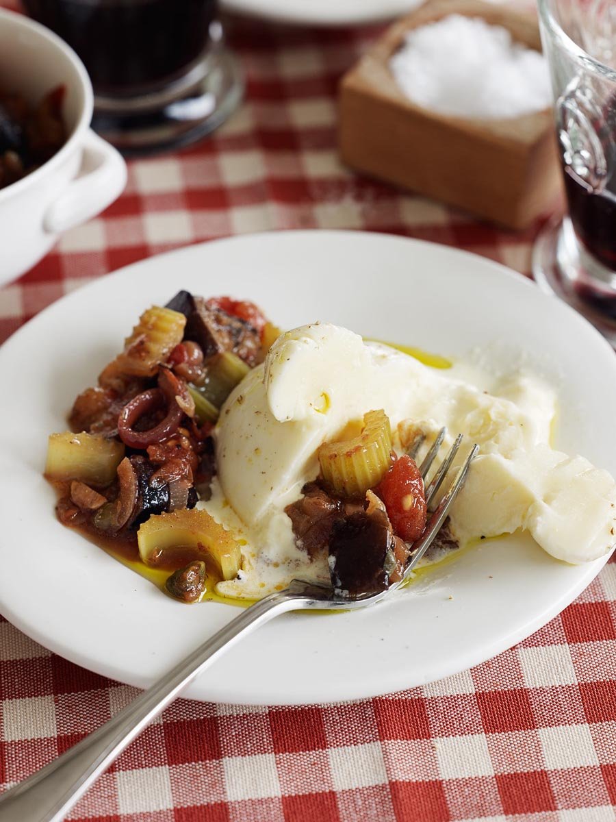 Burrata with caponata|Burrata with caponata|Burrata with caponata|Burrata with caponata
