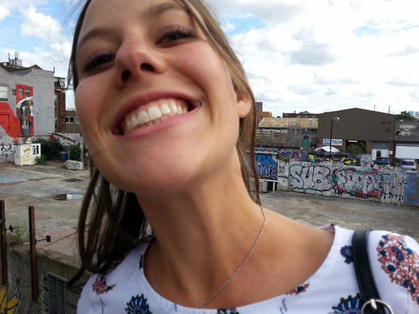Ilaria grinning