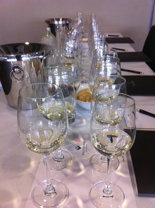 Wines for tasting at Villa Maria