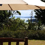 Looking back to Auckland from Rangihoua Villa