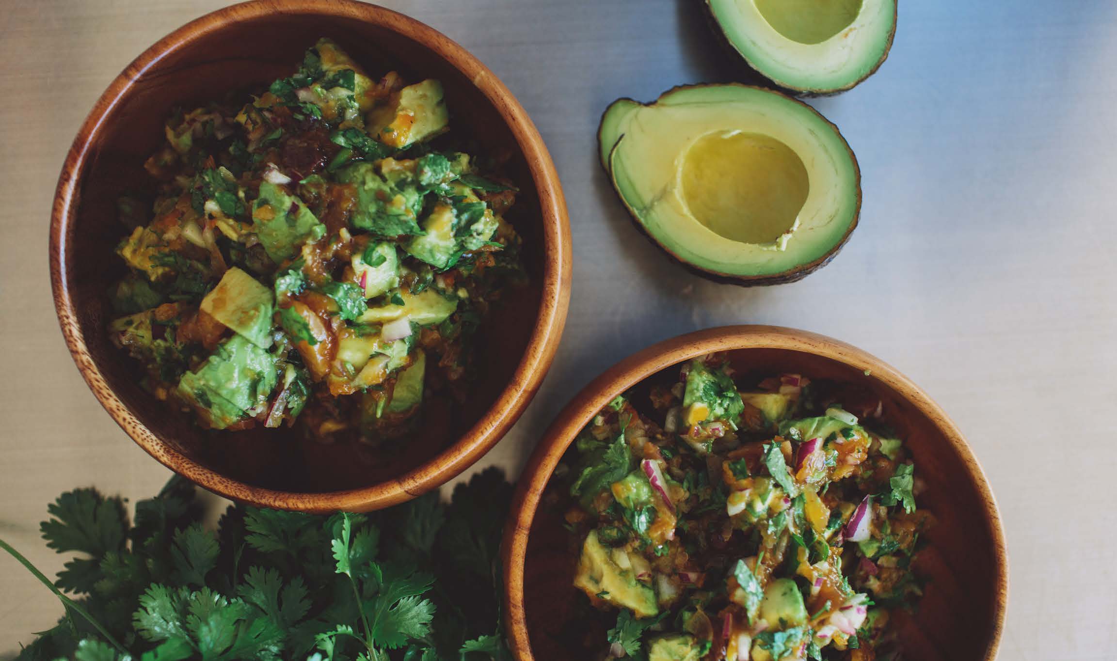 Avocado & peach chutney