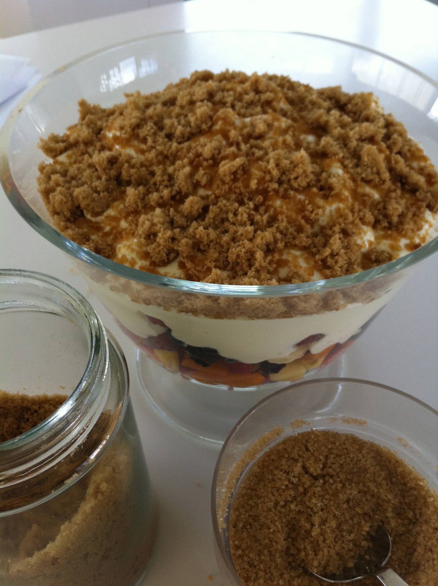 Sugared yoghurt cream