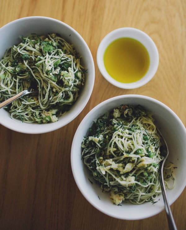 Paddle crab capellini
