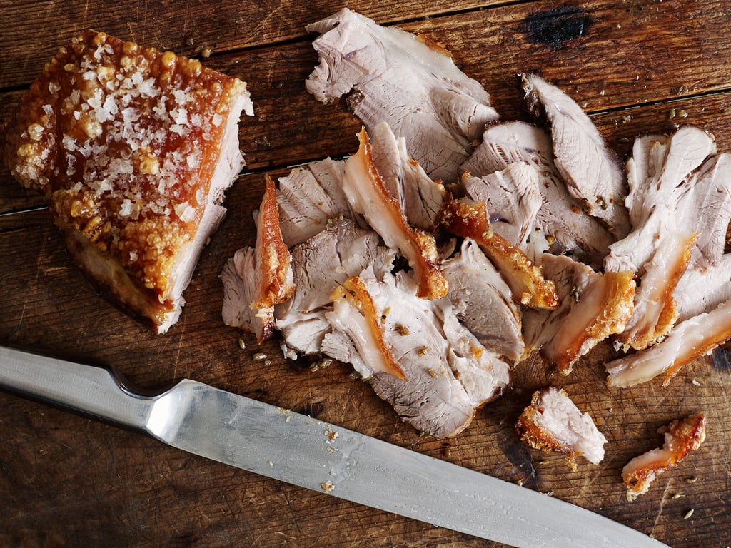 Roast pork with crackling