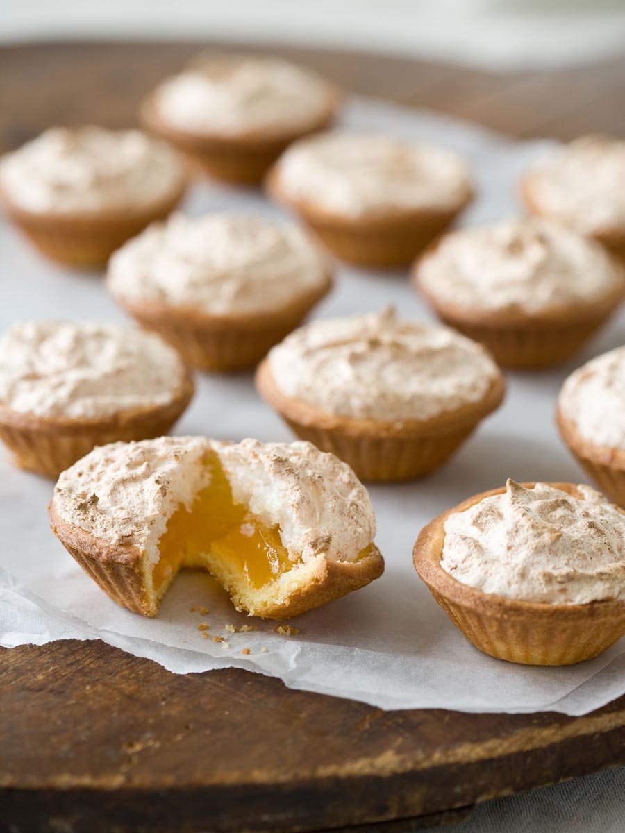 Lime & coconut tartlets
