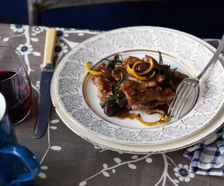 Pork & sage snitzels