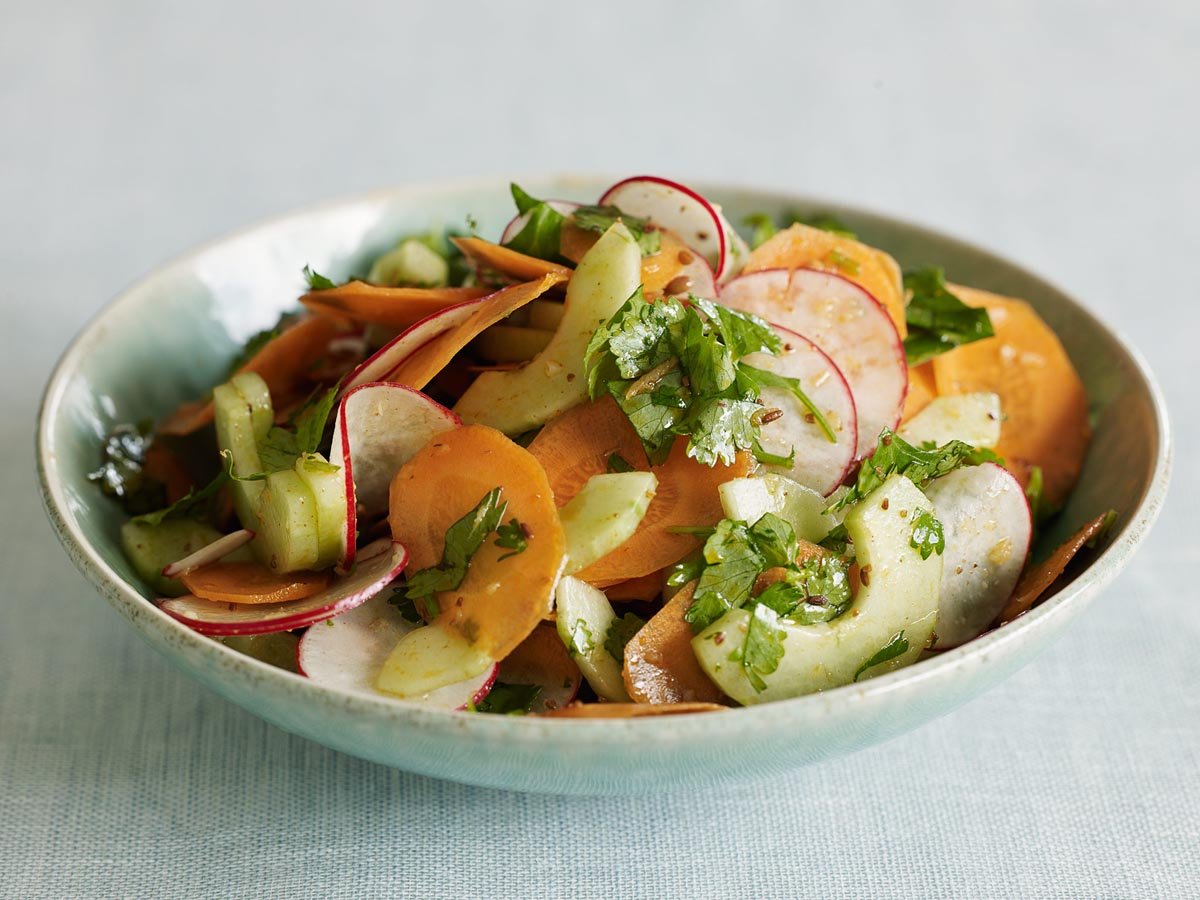 Cucumber, carrot & radish pickle