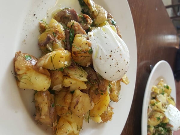 Smoked mackarel hash