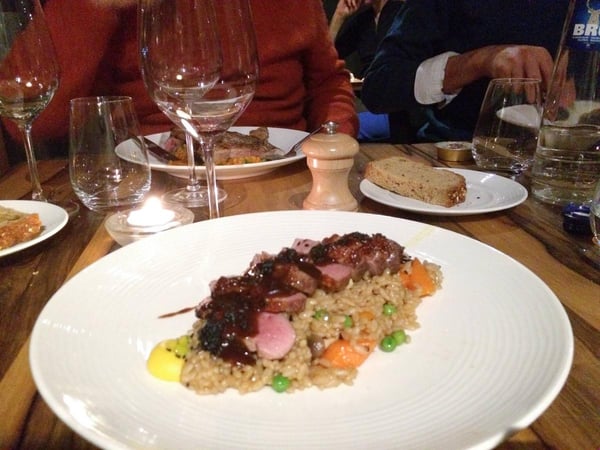 Duck with wild rice