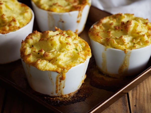 Fish pies with chorizo