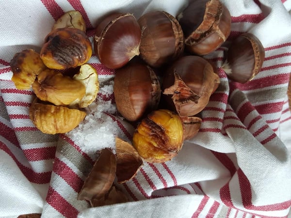 Oven-roasted chestnuts