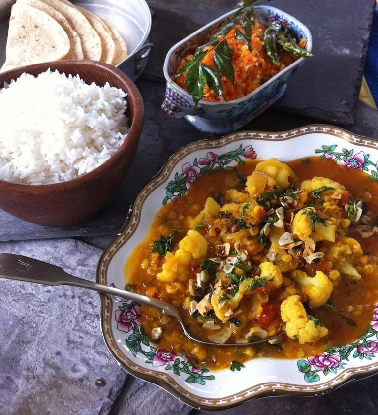 Dal with cauliflower