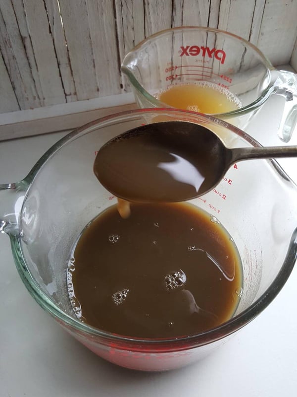 Reduced cooking water from chickpeas