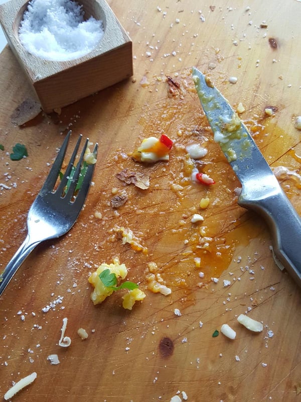 Jacket potato all eaten