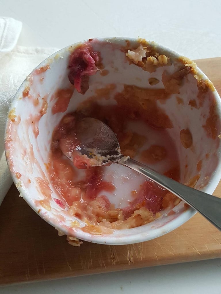 Rhubarb, Apple & Ginger Crumble