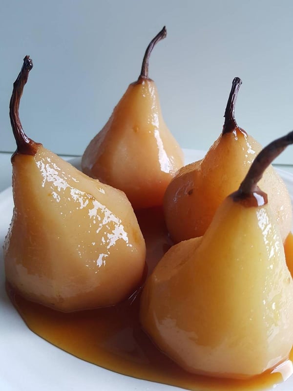 Slow-cooked Maple Pear