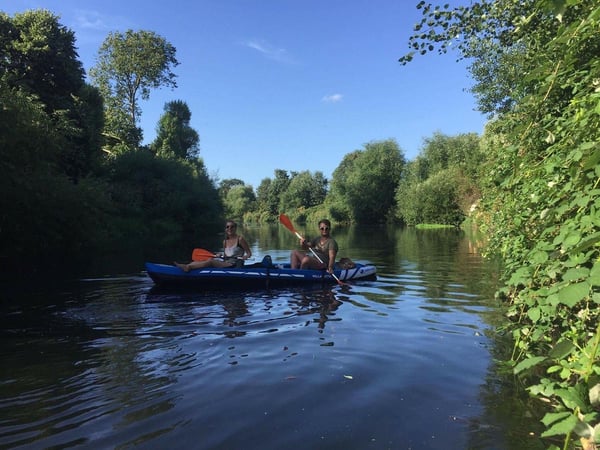 A leisurely Sunday row on the canals