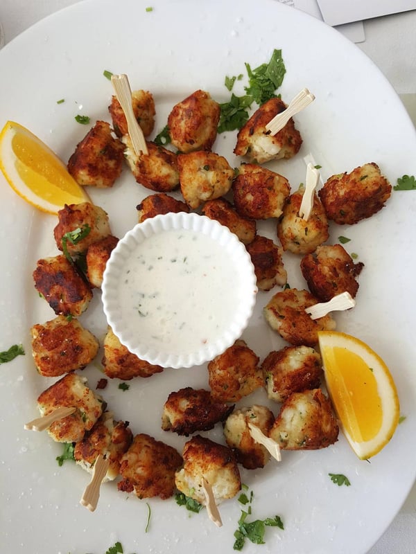 Baby coconut fish cakes