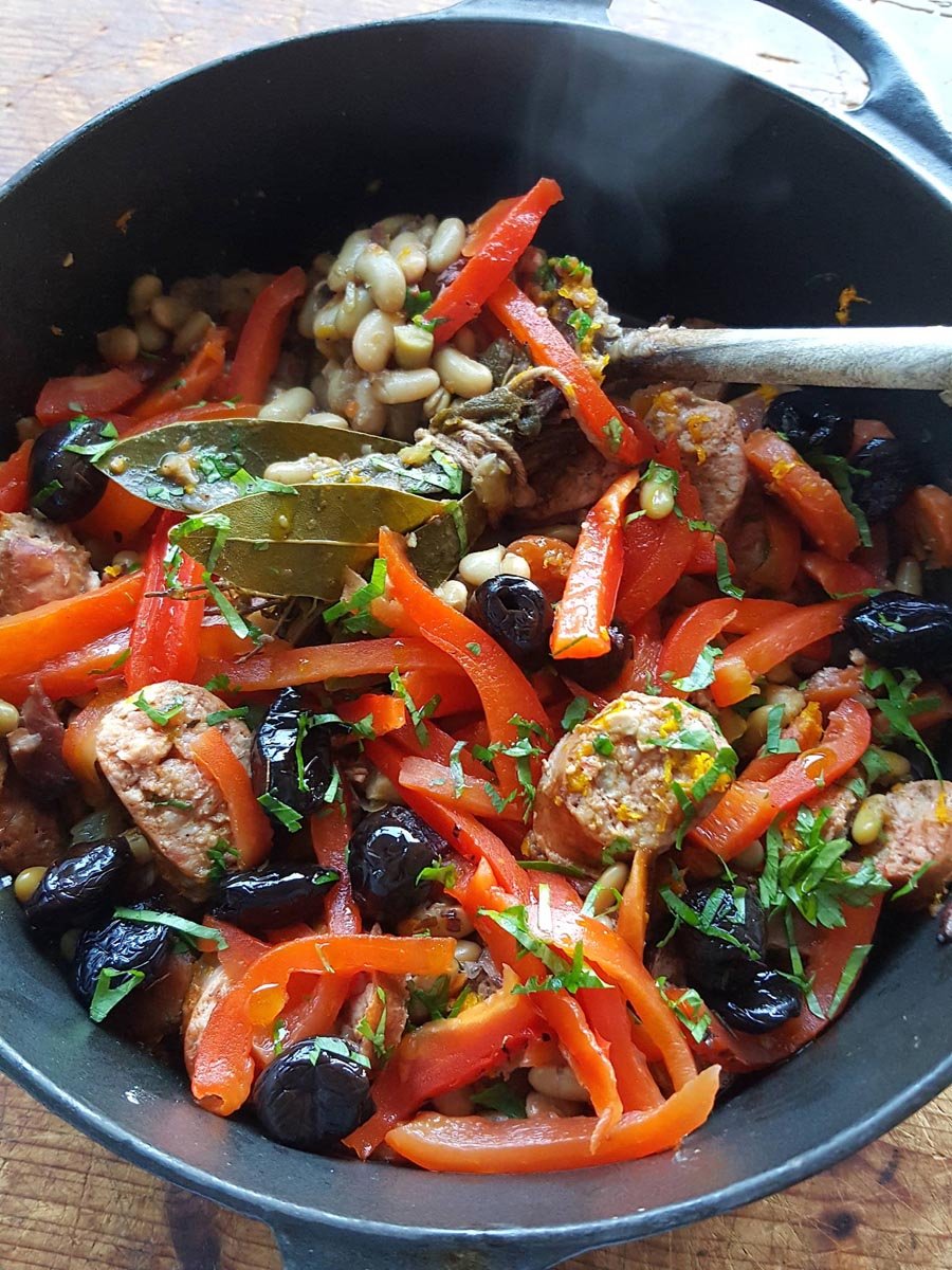 Bean & chorizo stew