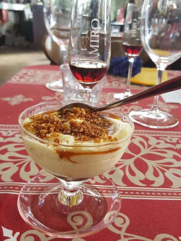 White chocolate mousse with PedX