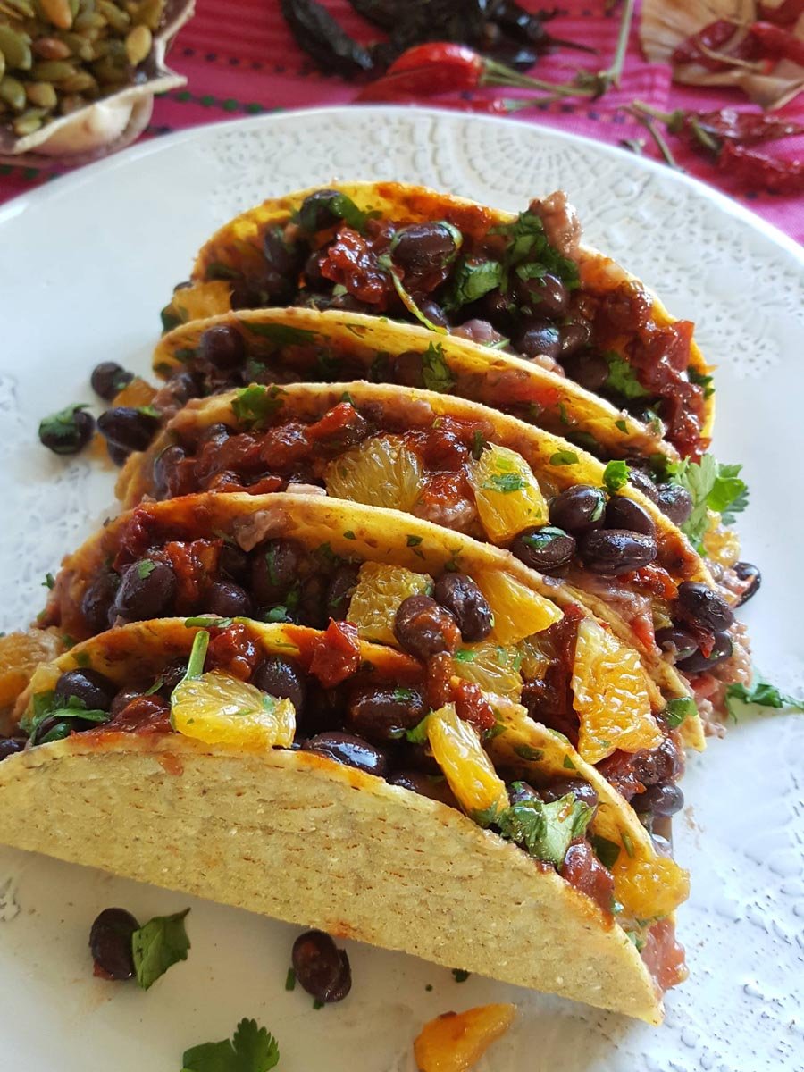 Black bean tacos