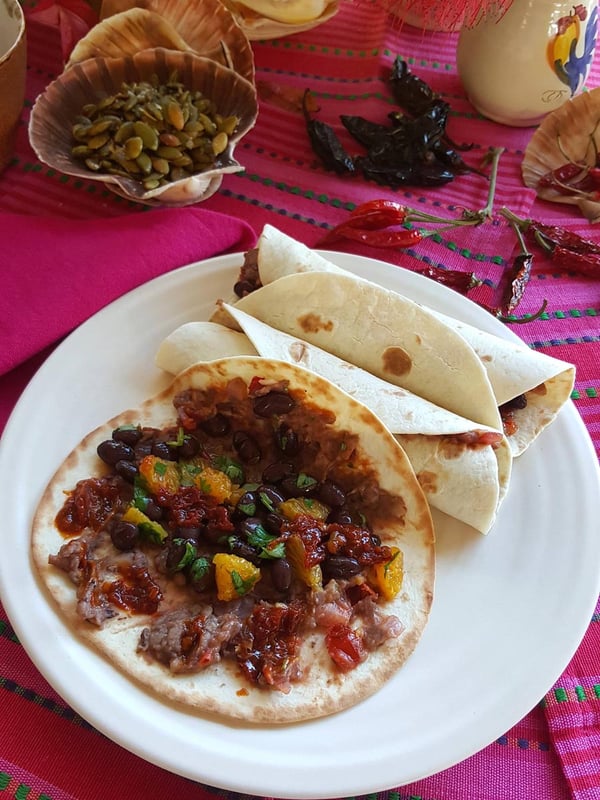 Black bean tortillas